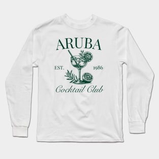 Aruba cocktail club Long Sleeve T-Shirt